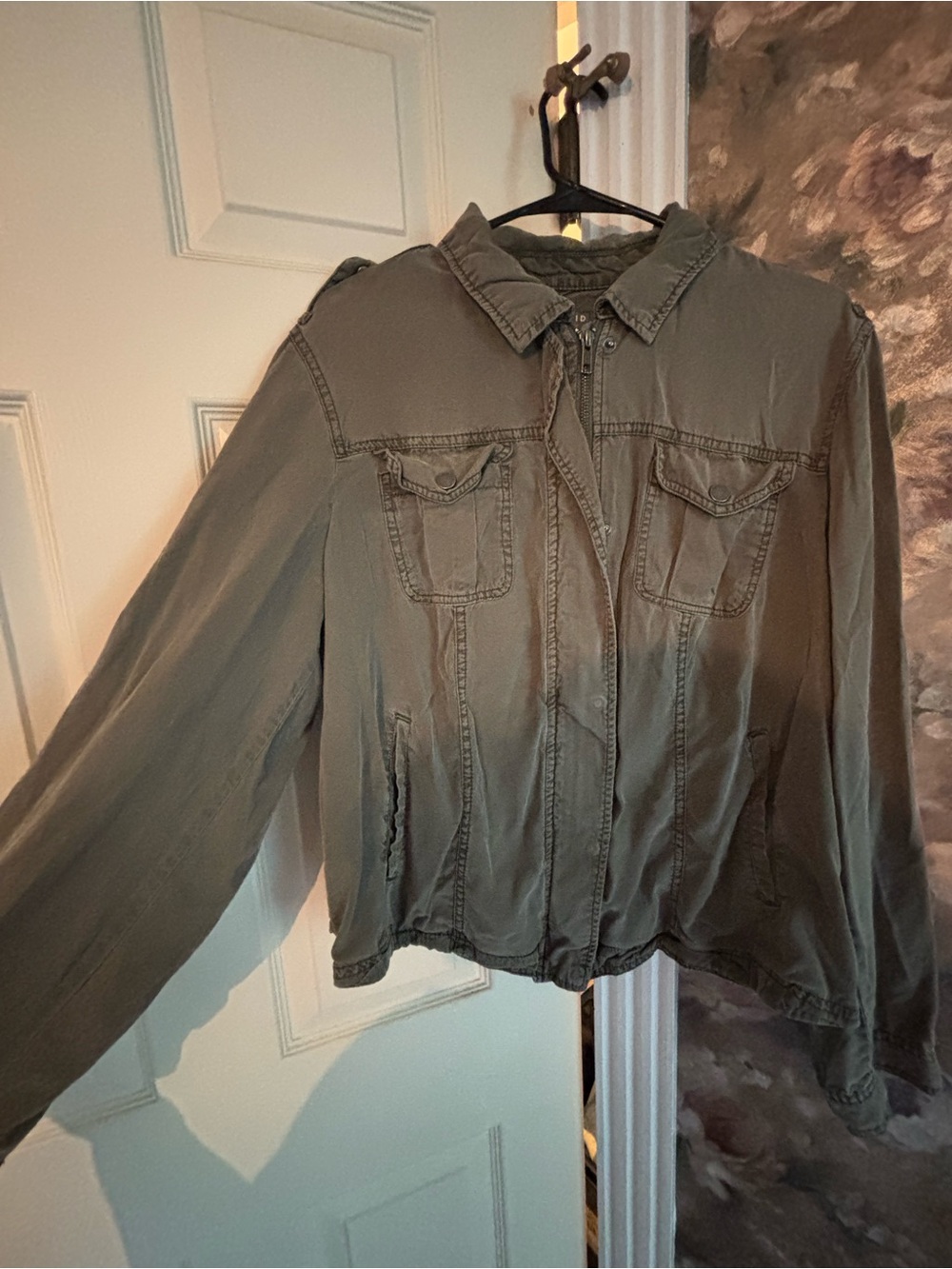 torrid Olive Utility Zip-Front Jacket
